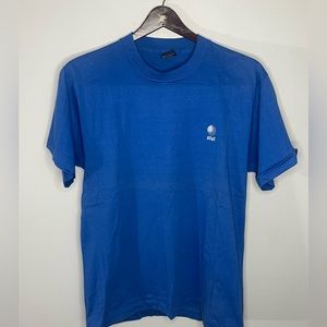 Vintage Screen Stars T Shirt Single Stitch Size L At&T Novelty Blue